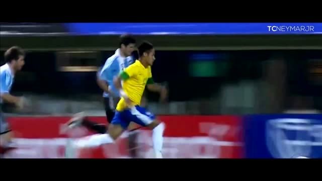 حرکات تکنیکی و دریبل های نیمار در برابر آرژانتین