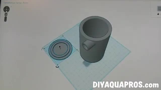 فیلتر آب آکواریوم ساخته شده با پرینتر سه بعدی