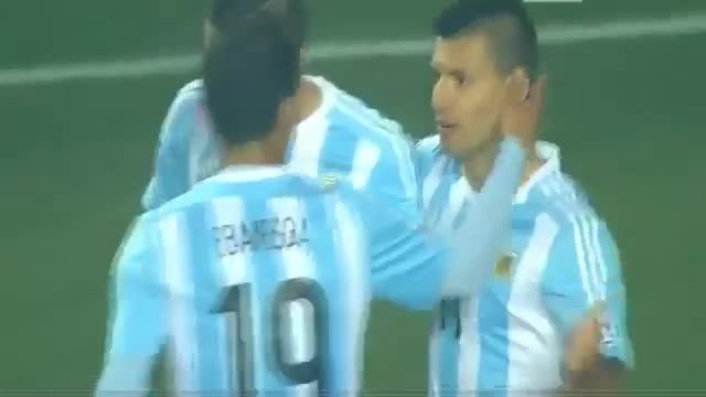 آرژانتین 5 - 1 پاراگوئه ( گل سرخیو آگوئرو)