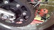تعویض و تنظیم کردن زنجیر-چرخ موتور سیکلت