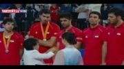 مراسم اهدای مدال نقره تیم ملی بسکتبال