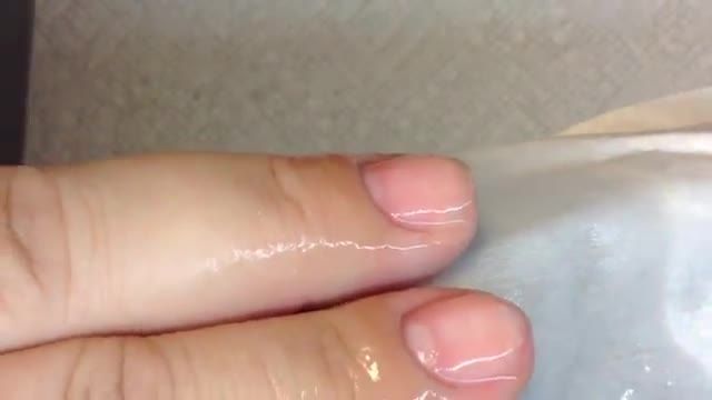 How To Perfectly Flush Cuticle Application Nude Almond