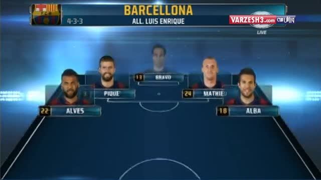 ترکیب بازیکنان بارسلونا و رئال مادرید در ال کلاسیکو