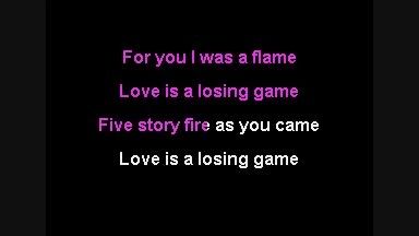 love is a losing game karaoke