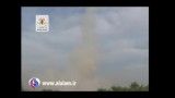 صحنه اهسته شلیک موشک فجر 3 توسط حماس به مواضع صهیونیستها