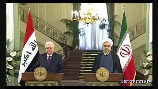نشست دکتر روحانی با رییس جمهور عراق
