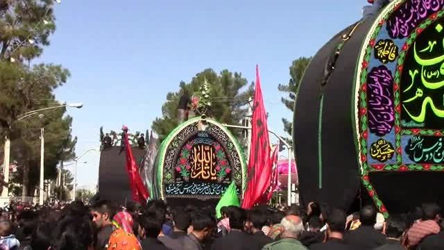 مراسم نخل گردانی روز عاشورا شهرستان فردوس - سال 1394