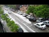 تگرگ بهاری تهران سال 91 - خیابان ظفر