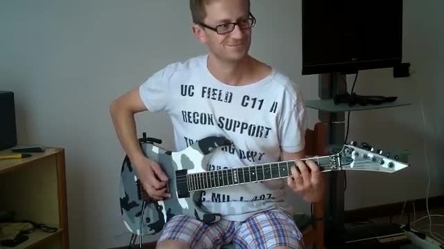 metallica one (cover) by andrea with esp urban camo ...