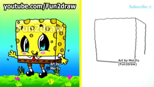 How to draw Spongebob?Fun2draw