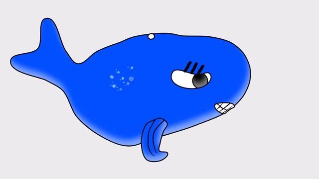 Cumbersome Whale - صد فریم انیمیشن