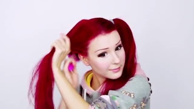 آرایش پاییزی با آنا + مدل مو