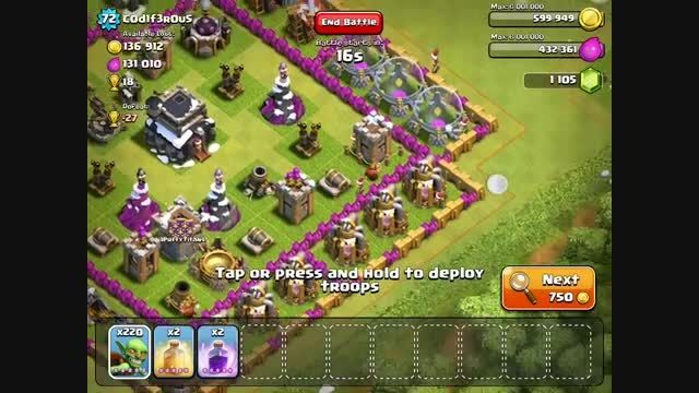 clash of clans attack for goblin