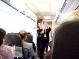 Funny flight attendent