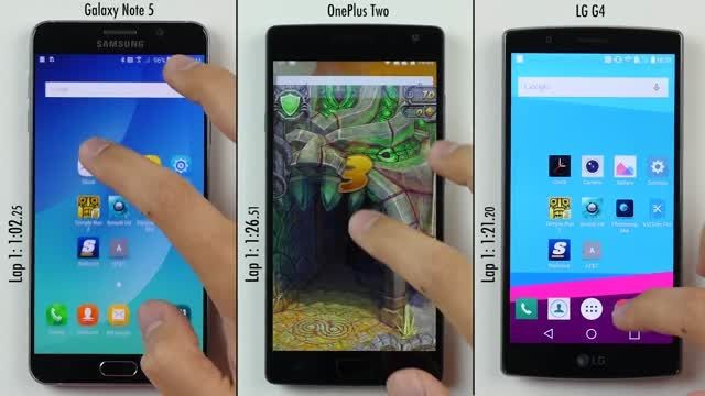 تست عملکرد LG G4، Galaxy Note 5 و OnePlus 2