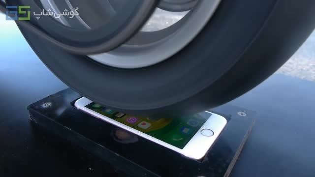 وقتی iPhone 6s در زیر چرخ های موتورسیکلت قرار میگیرد !