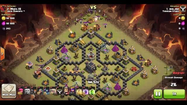 حمله ی خفـــن در clash of clans