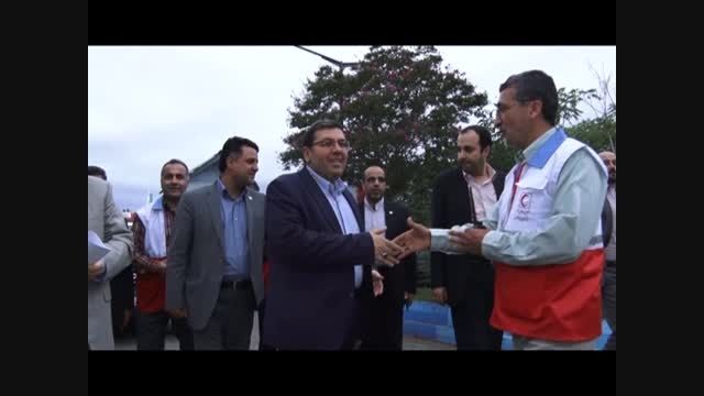 حضور رئیس جمعیت هلال احمر در اردوهای نشاط و امید