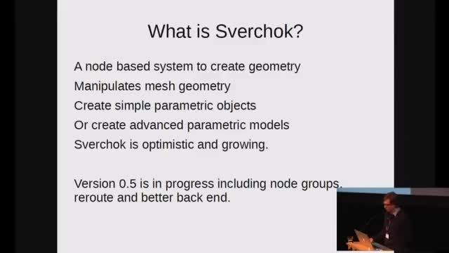 آشنایی با افزونه Sverchok در Blender در کنفرانس بلندر