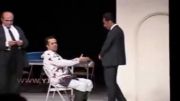 پیام دهکردی و احمد مهرانفر در نمایش مرد بالشی