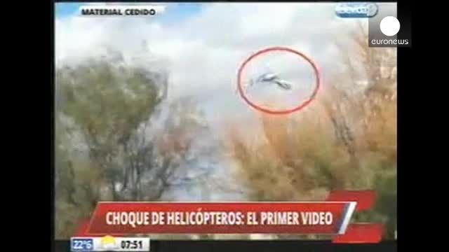 ویدیو برخورد دو هلی کوپتر و جان باختن 10 تن در آرژانتین
