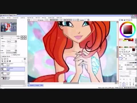 Winx Club- SpeedArt: Vendy Flower Princess #‎Part 1