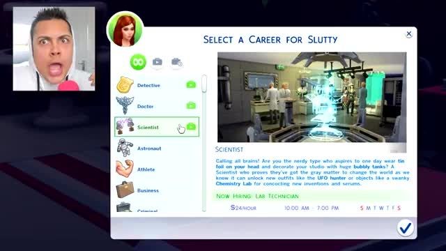 the sims 4: Get To Work DLC(messyourself)part 1