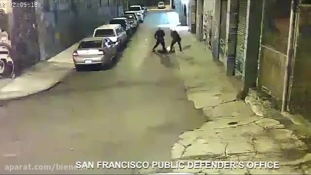 رفتار وحشیانه پلیس سانفرانسیسکو با متهم بی دفاع