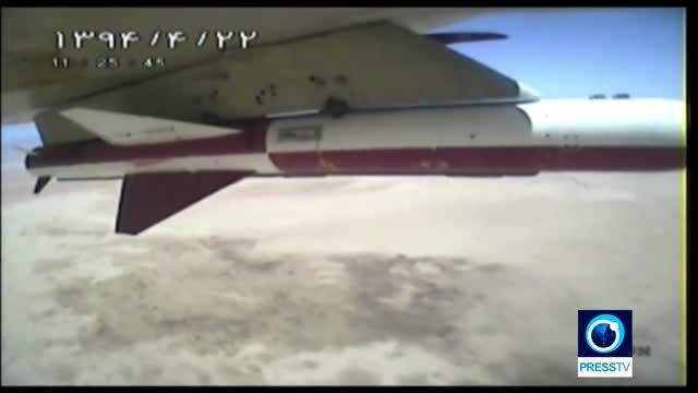 اولین تصویر از شلیک موشک کروز نصر هواپایه از جنگنده HD