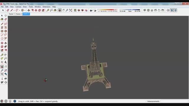 مدل 3 بعدی اسکچاپ برج ایفل