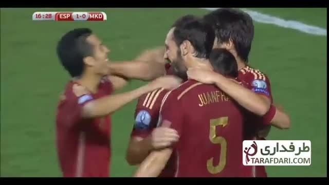 گل های بازی اسپانیا 5 - 1 مقدونیه