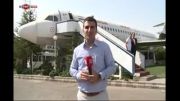 گزارشگر ترکیه ای در رستوران هواپیمایی تبریز