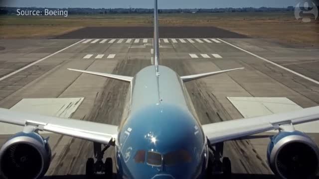 برخاست تقریباً عمودی هواپیمای بوئینگ 787 دریم لاینر