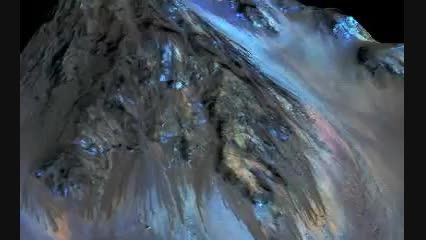ویدیو شبیه سازی هوایی محل عبور آب در مریخ