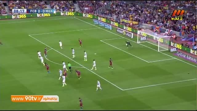 خلاصه بازی: بارسلونا ۱-۰ مالاگا