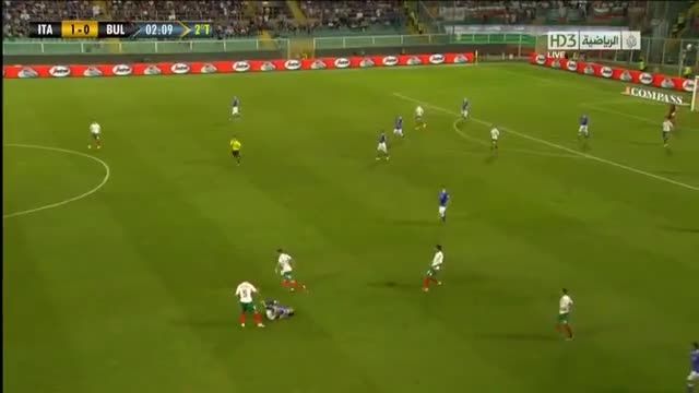 سیوهای فوق العاده بوفون در بازی ایتالیا - بلغارستان