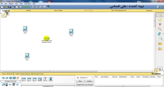 فیلم آموزش نرم افزار Cisco Packet Tracer &ndash; قسمت پنجم