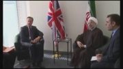 دیدار روحانی با نخست وزیر انگلیس و پاسخ وی در جمع سران