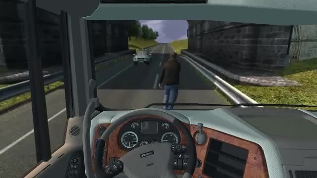 حرکتی جالب در بازیه Euro Truck Simulator 2