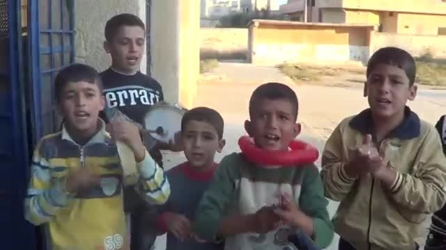 شعرخوانی بچه های فلسطینی