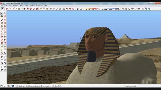 مدل 3 بعدی اسکچاپ اهرام مصر