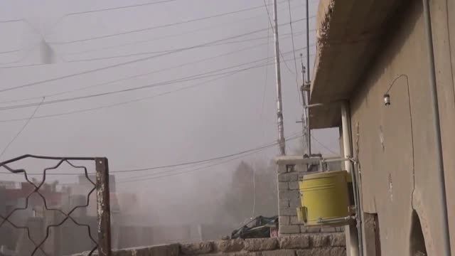 جنگ نیروهای عصائب اهل الحق علیه داعش در خیابان های بیجی
