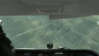 Stall spin from cockpit