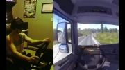 رانندگی در Euro Truck Simulator2 با عینک Oculus Rift