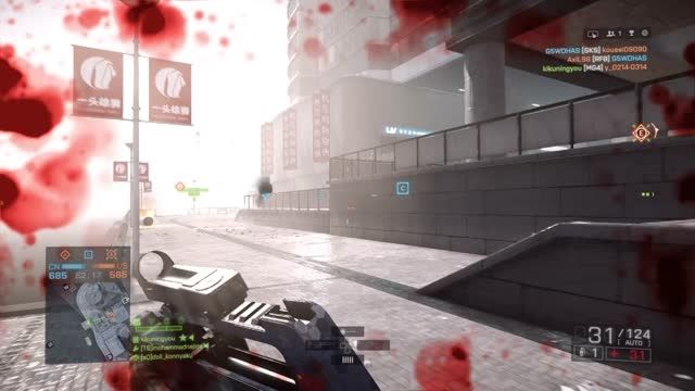 زدت هلیکپرتر با راکت در شانگهای در bf4