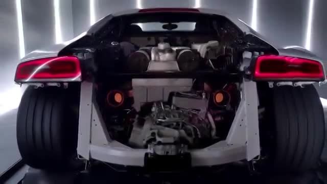 به رخ کشیدن قدرت موتور جدید Audi R8 V 10