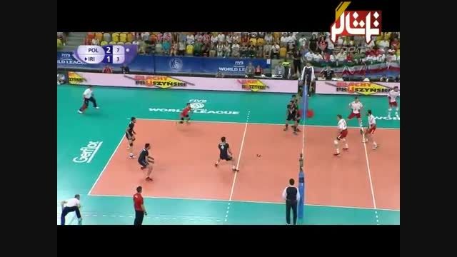 بازی اول والیبال ایران - لهستان ( ست چهارم)
