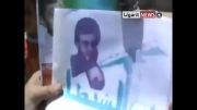 آتش زدن پرچم ایران وحزب الله توسط مخالفین بشار اسد(1)