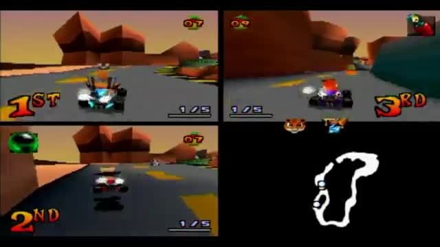 گیم پلی بازی Crash Team Racing