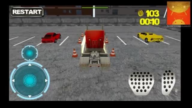 گیم پلی بازی اندرویدی Truck Parking 3D Pro